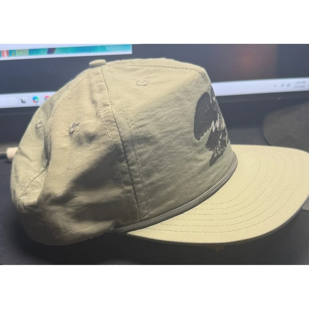 WillBo Owl Rope Hat Mens OSFM Sage Green Nylon Performance Snapback Cap